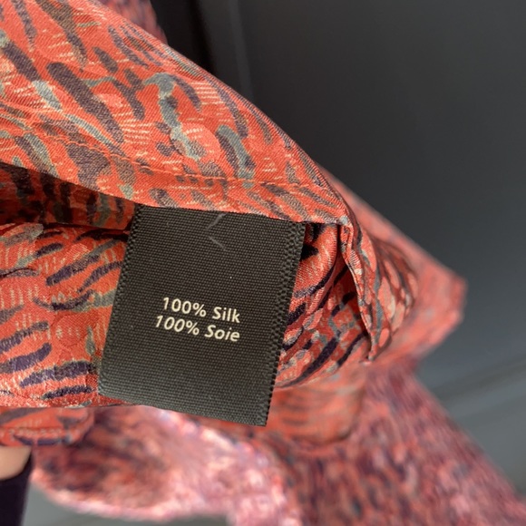 Elizabeth and James Silk V-Neck Dress - Size XS - Picture 5 of 6